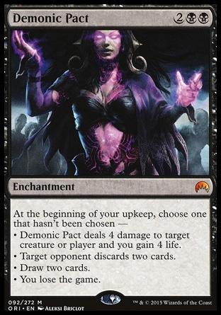 MTG sale - Demonic Pact Договор с Демонами